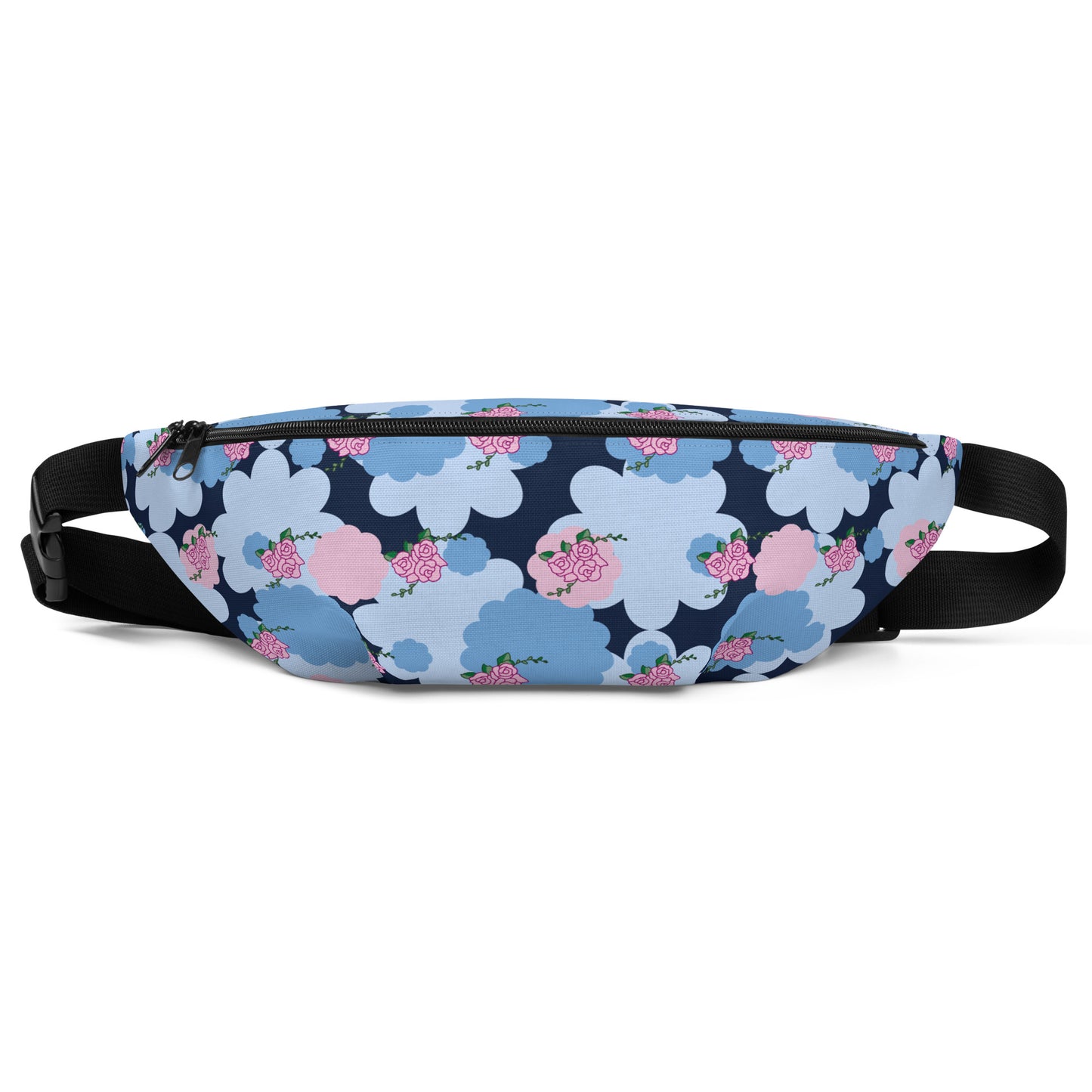 Blue Flower Fanny Pack