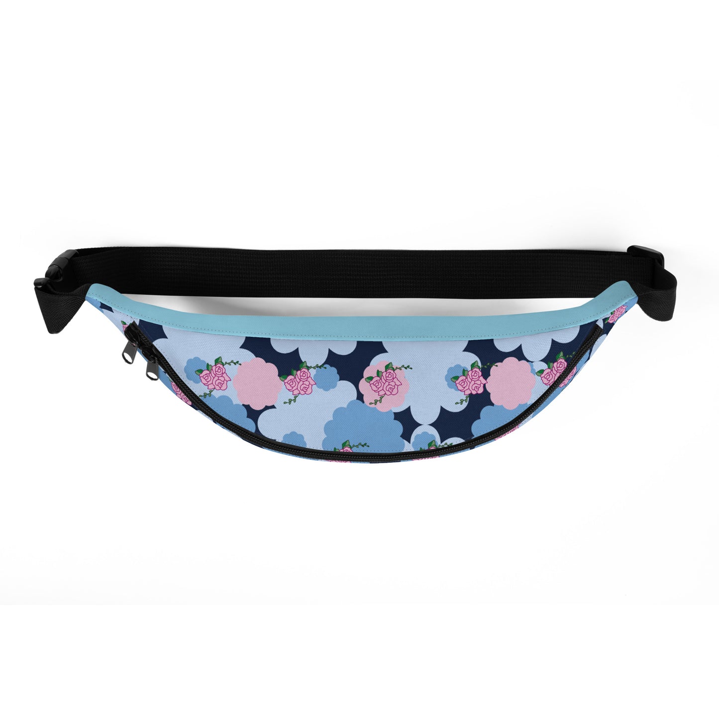 Blue Flower Fanny Pack